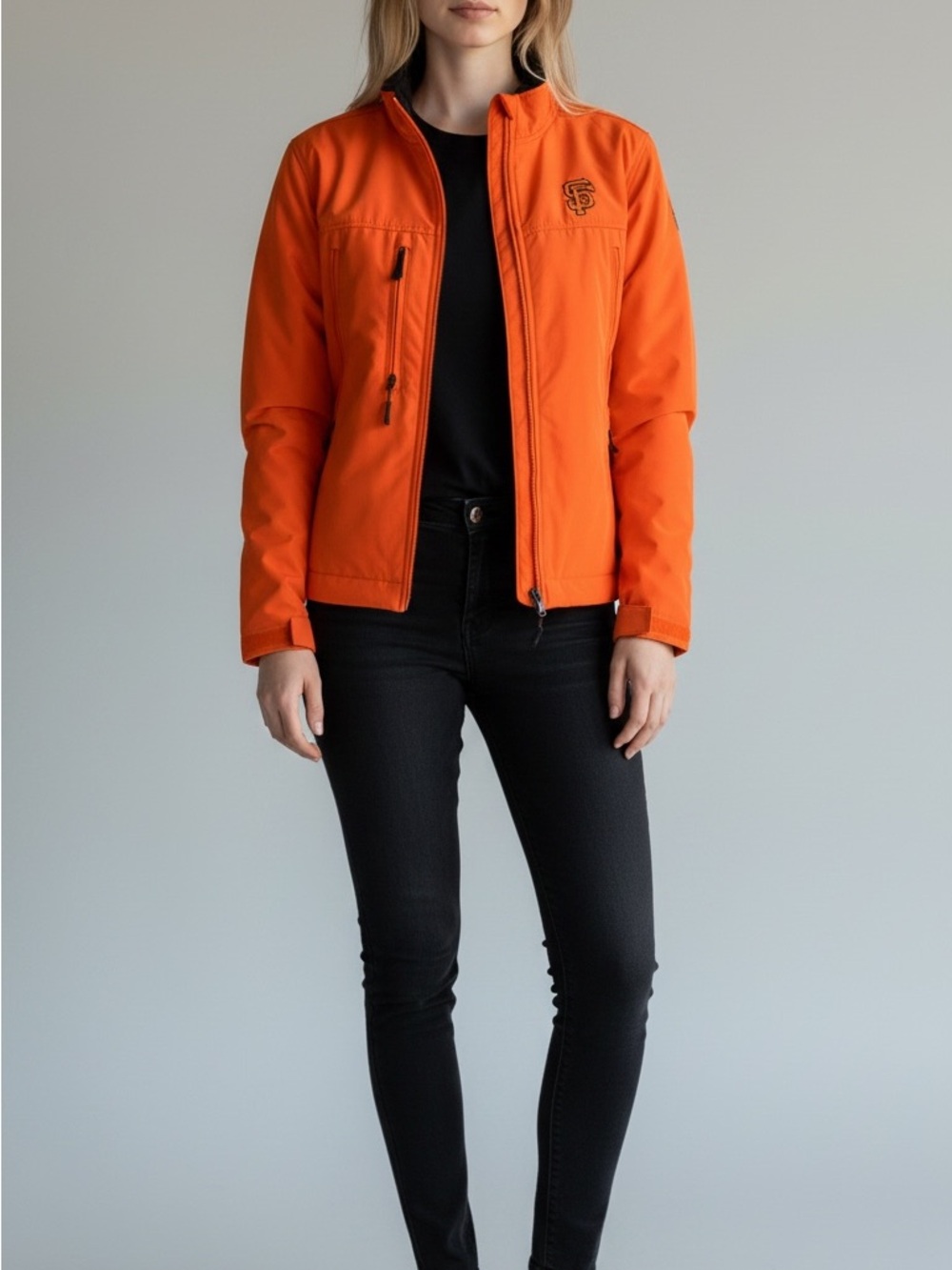 San Francisco Giants Antigua Orange women’s Softshell Jacket S - Picture 2 of 4